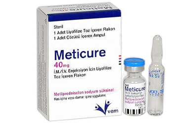 METICURE 40 MG IM/IV ENJ. ICIN LIYOFILIZE TOZ ICEREN FLAKON (1 FLAKON VE 1 COZUCU AMPUL)